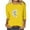 Yellow A, variant on Enjoytime 3/4 Sleeve Tops for Women Dressy Casual Round Neck Shirts Loose Comfy Blouses Womens Fall Clothes Plus Size