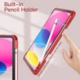 thumbnail image 5 of JETech Case for iPad (A16) 11th/10th Generation (2025/2022) with Pencil Holder, Clear Transparent Back Shell Slim Stand Shockproof Tablet Cover, Auto Wake/Sleep (Watermelon), 5 of 7