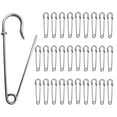 thumbnail image 1 of Imperdibles resistentes para mantas (30 unidades), para mantas, manualidades, faldas y kilts (plateados) 2329, 1 of 5