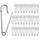 thumbnail image 1 of Imperdibles de seguridad, alfileres de manta resistentes, 30 piezas, imperdibles de seguridad resistentes para mantas, manualidades, faldas, faldas escocesas (plata) 2329, 1 of 5