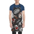 thumbnail image 2 of Bingfone Japanese Sushi Hashi Apron Gifts For Men, Women Professional Grade Chef Apron For Kitchen,Bbq & Grill, 2 of 8