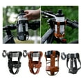 thumbnail image 2 of Leather Road Bike Beverage Holder Bicycles Water Bottles Cup Holder Bike Coffee Drink Cup Holder Easily to Install, 2 of 9