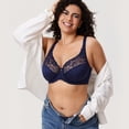 thumbnail image 5 of DELIMIRA Women's Plus Size Full Coverage Underwire Unlined Minimizer Lace Bra, 5 of 5
