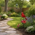 thumbnail image 6 of Metal Cardinal Garden Stake, Decorative Red Bird Yard Art Weather Resistant Garden Accent Ornament, Flower Pot Patio Lawn Decor for Garden Courtyard Porch Bird Lovers, 6 of 7