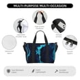thumbnail image 3 of Travel Duffle Bag Blue Marble And Gold Travel Tote Bags Carry on Luggage Waterproof Weekender Bags with Top Handle Adjustable Shoulde Strap for Travel Gym, 3 of 5