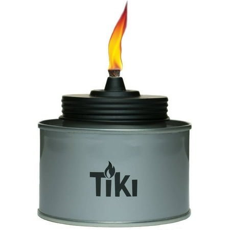 TIKI Brand 4.5-inch TIKI Tin Table Torch Silver - 1116005