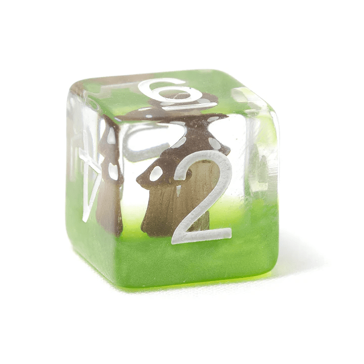 Sirius Dice: 7-Piece Polyhedral Dice Set - Mushroom Village