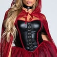 thumbnail image 4 of FYEGRE Robe de Performance Élégante de Noël pour Femmes pour Événements à Thème Rouge G, 4 of 7