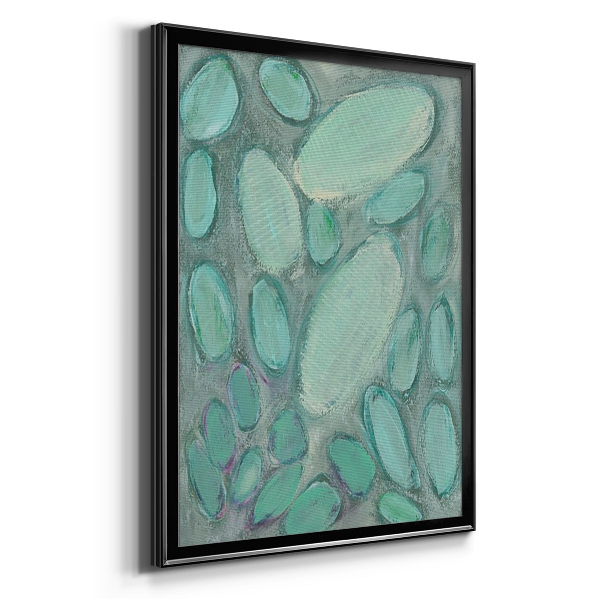 Blue Orbs II Premium Framed Print, in Gold, Black, or Silver - Ready to Hang