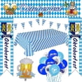 thumbnail image 1 of Decoración Oktoberfest YONGSHENG Juego completo de fiesta 12 pulgadas azul claro, 1 of 5
