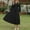 Black, variant on Womens Fall Long Sleeve Tunic Dress Ruffle Tiered Dress (Black L)