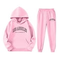 thumbnail image 4 of Gaexia Girl Outfits Size 10-12,Girls' Long Sleeve Hoodie And Sweatshirt With Letter Print For Casual Wear And Outdoor Activities, 4 of 4