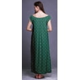 thumbnail image 2 of Bimba Robe de Nuit Imprimée pour Femmes en Rayonne Longue Maxi Robe de Sommeil Robe de Nuit, 2 of 4