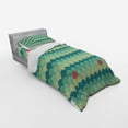 thumbnail image 2 of Ambesonne Abstract Bedding Set 3 Pcs, Half Circles Spirals, Twin XL, Multicolor, 2 of 2