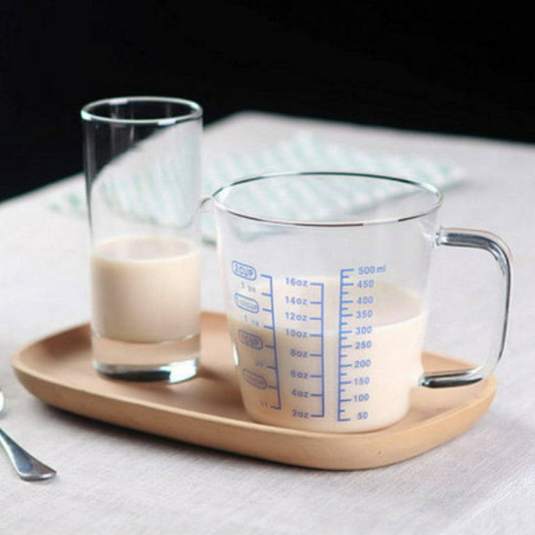 Milk Cup Borosilicate Glass Measuring Cup with Intervals Scale - China Glass  Coffee Cup and Glass Coffee Mug price