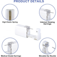 thumbnail image 2 of 8 Pack Disposable Ear Piercing Gun With Ear Studs Painless And Safe Ear Piercing Kit For Girls Boys Women Men, 2 of 5