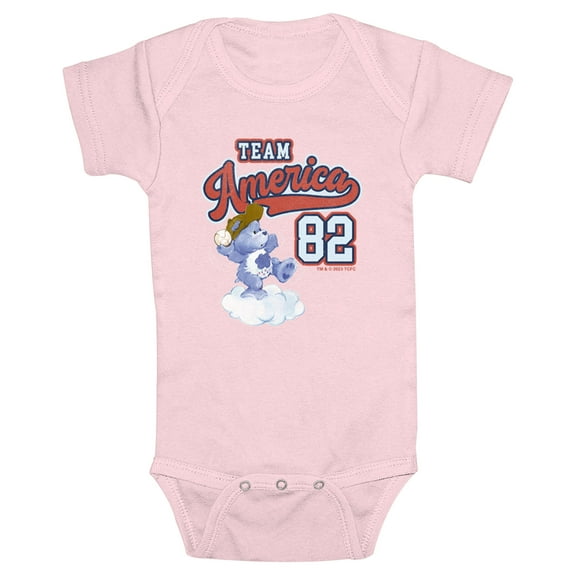 Infant's Care Bears Team America 82 Grumpy Bodysuit