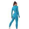 thumbnail image 1 of Conjunto de yoga para mujer Traje de ropa deportiva transpirable sin costuras Artículos deportivos (S Lake Blue) Tmvgtek Para Estrenar, 1 of 6
