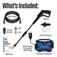 thumbnail image 2 of Westinghouse 2100 Max PSI Electric Pressure Washer, 1.76-GPM, Foam Cannon, Turbo Nozzle, 2 of 13