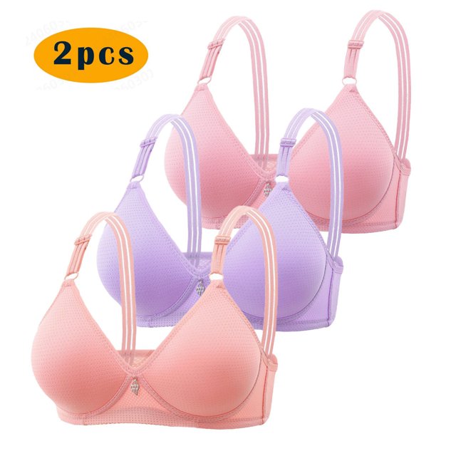 LOVZFMLL Soutiens-Gorge pour Femmes Soutien-Gorge à Armatures Confortable Respirant avec Bouton avant Rouge Melon D\'eau L