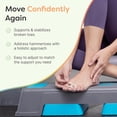 thumbnail image 3 of ZenToes Broken Toe Wraps - Cushioned Bandages Hammer Toe Separators Splints, Latex Free Fabric, 4CT, 3 of 11