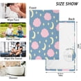 thumbnail image 2 of GZHJMY Stars and Clouds Print Pure Cotton Hand Towels for Bath Decorative Guest Towels Fingertip Towels for Bathroom Spa Gym, 2-Piece, 16 x 28 inches（191）, 2 of 7