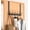 Matte Black, variant on Over The Door Hooks Hanger with Extended Arms, Fit 1 3/8" Door, F7U, Towel Rack Organizer Holder - Black