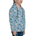 thumbnail image 3 of Sikiie Rose Flowers Youth Hoodie Sweatshirt Pullover Hooded Classic Casual Essentials Hoodiefor Boys Girls Kids -Large, 3 of 6