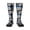 1 Black, variant on Women's Knee High Socks Police Blue Line Flag Outdoor Casual Tube Socks
