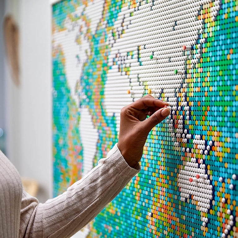 LEGO Art World Map 31203 Building Set, 11,695 Pieces, Wall Decor