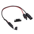 thumbnail image 3 of Solar Panel To SAE Adapter, 44cm 12AWG 30A Widely Applicable Solar Panel Connector Cable PVC  For Cars, 3 of 8