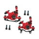 thumbnail image 3 of Frenos de disco hidráulicos delanteros y traseros ligeros pinzas de freno de disco hidráulico línea de tracción para piezas de bicicleta de carretera Rojo, 3 of 8