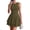 Army Green, variant on Women's Summer Mini Dress Sleeveless Ruched A Line Ruffle Flowy Short Cute Dresses Party Date Night Outfits