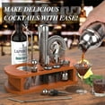 thumbnail image 5 of Cocktail Shaker Set with Stand - 25pcs Mixology Bartender Kit 25oz Professional Bar Tools Set Bar Accessories for Drink Mixing, Bartender Gifts for Home Bar, Parties, 5 of 6