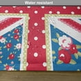 thumbnail image 6 of Ambesonne Shabby Flora Place Mats Set of 4, British Flag Floral, Standard Size, Multicolor, 6 of 6