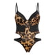 thumbnail image 1 of Gargantilla de Talla Grande con Estampado de Leopardo Rosegal Peluches y bodis de talla grande, 1 of 5