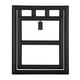 thumbnail image 4 of Puertas de Mosquitera Pantalla de Puerta para Mascotas Exterior Corredizo de Plástico con Cerradura con Solapa Magnética para Perro Gato Ventana de Porche Negro Blanco ANGGREK  Otros, 4 of 8