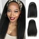 thumbnail image 2 of Peluca recta con diadema para mujer - Pelo sintético, gorro ajustable, sin pegamento/encaje, para diario/fiestas/bodas, look natural, 2 of 8
