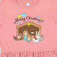 thumbnail image 4 of Inktastic Merry Christmas Cute Nativity Scene Girls Toddler Dress, 4 of 5