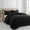Black, variant on 3 Pieces Queen Size Comforter Set, All Season Lightweight Breathable Bedding Set with 1 Down Alternative Comforter and 2 Pillowcases, Grey