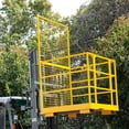 thumbnail image 6 of Forklift Safety Cage with Cover - 43x45 Inch OSHA Compliant Man Basket, 1400lb Capacity, Includes Safety Harness Anchor Points for Personnel Lifting, 6 of 6
