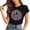Black3, variant on Women Breast Cancer Awareness Graphic T-Shirt, Crew Neck Relaxed Fit Pink Ribbon Warrior Tee, October Support Event Casual Outfit(Black/L)