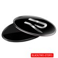 thumbnail image 1 of 3D Aluminum Styling Car Body Fender Decoration Stickers For 4 Motion MTM Touran Tiguan GTI R Line R32 Touareg Passat Cover -new R-Black, 1 of 6