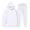 White, variant on Men's Unisex Spring Fall 2-Piece Set, Long Sleeve Crewneck Patchwork Sweatshirt and Pants, Versatile Casual Lounge Wear For Daily Fashion,Beige,L