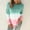 Green, variant on Sweatshirts for Women,Crewneck Graphic Blouse Lady Plus Size Tie- Printed Gradient Pullover Long Sleeve Pullover