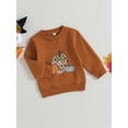 thumbnail image 3 of Liacowi Little Boys Girls 2PCS Halloween Sweatshirt Long Sleeve Round Neck Pumpkin Print Pullover 1T 2T  3T 4T 5T 6T Toddler Kids Autumn Winter Clothes, 3 of 8