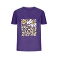 thumbnail image 2 of Aloohaidyvio Graphic T Shirts for Women,2024 Women's Summer Boho Floral T Shirt Cute Vintage Graphic Loose Tees Spring Crew Neck Short Sleeve Casual Tops, 2 of 4