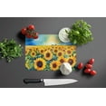 thumbnail image 5 of Kansas Sunflowers in Watercolor Glass Cutting Board Large 12 in x 15 in, 5 of 5