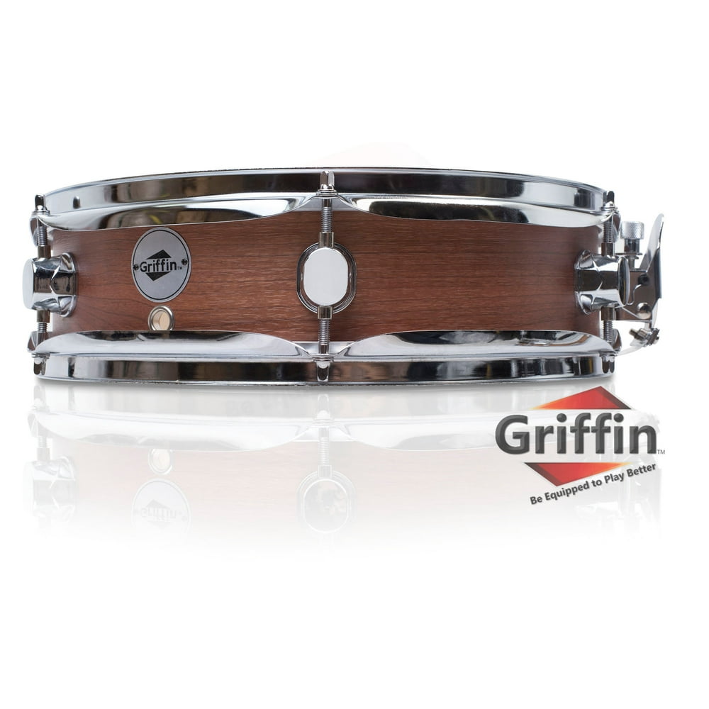 Piccolo Snare Drum 13" x 3.5" by GRIFFIN 100 Poplar Wood Shell with