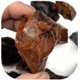 thumbnail image 4 of Pierres de Guérison en Cristal Brut Spécimen d'Obsidienne Rouge pour Décoration de Jardin (2000G), 4 of 5